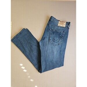 True Religion Men's Ricky Relaxed Straight Jeans Size 38x32